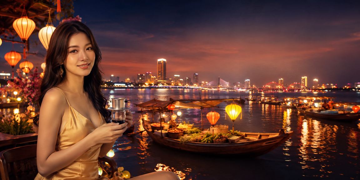 Người dùng tại Đà Nẵng thưởng thức cà phê và theo dõi kèo thể thao trực tuyến trên tgt88 qua điện thoại