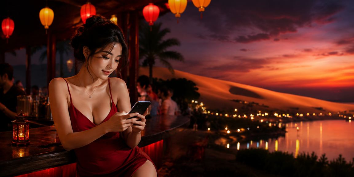 Người chơi tgt88 trải nghiệm mobile casino tại khu nghỉ dưỡng Mũi Né Việt Nam