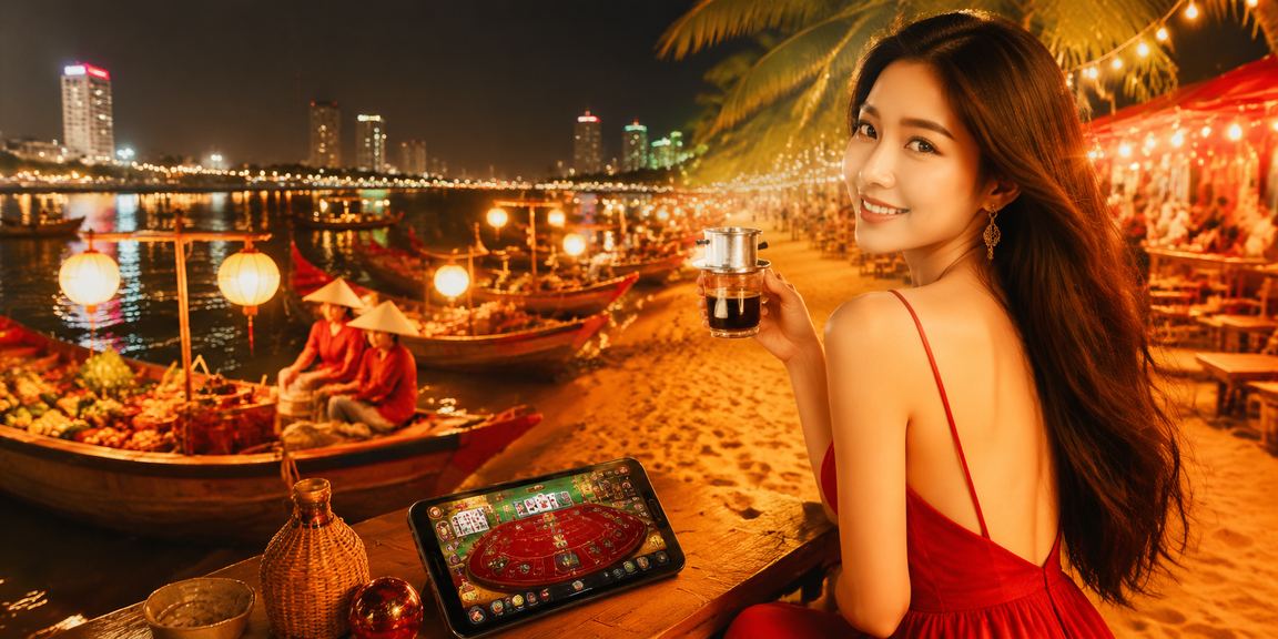 Người dùng xem kèo cá cược thể thao tại quán cà phê Nha Trang buổi sáng
