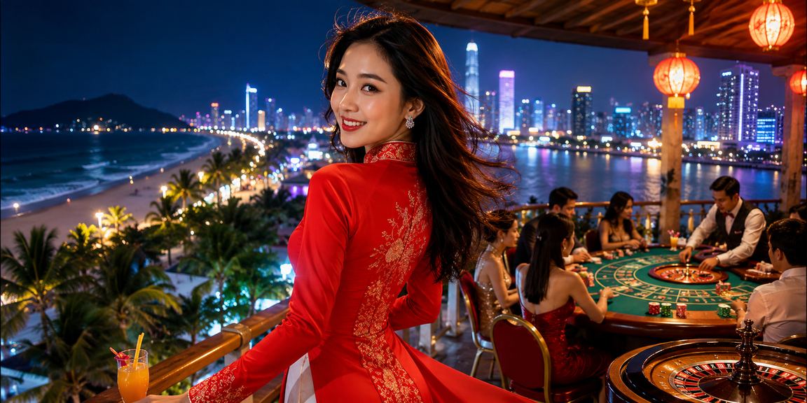 Người dùng Sài Gòn mặc áo dài trải nghiệm trò chơi trực tuyến trên điện thoại