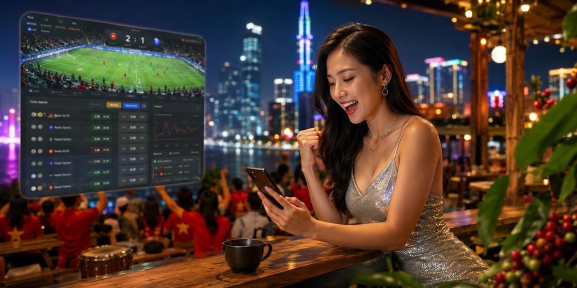 Màn hình hiển thị thông tin cá cược thể thao và sự kiện thể thao trực tuyến tại Việt Nam